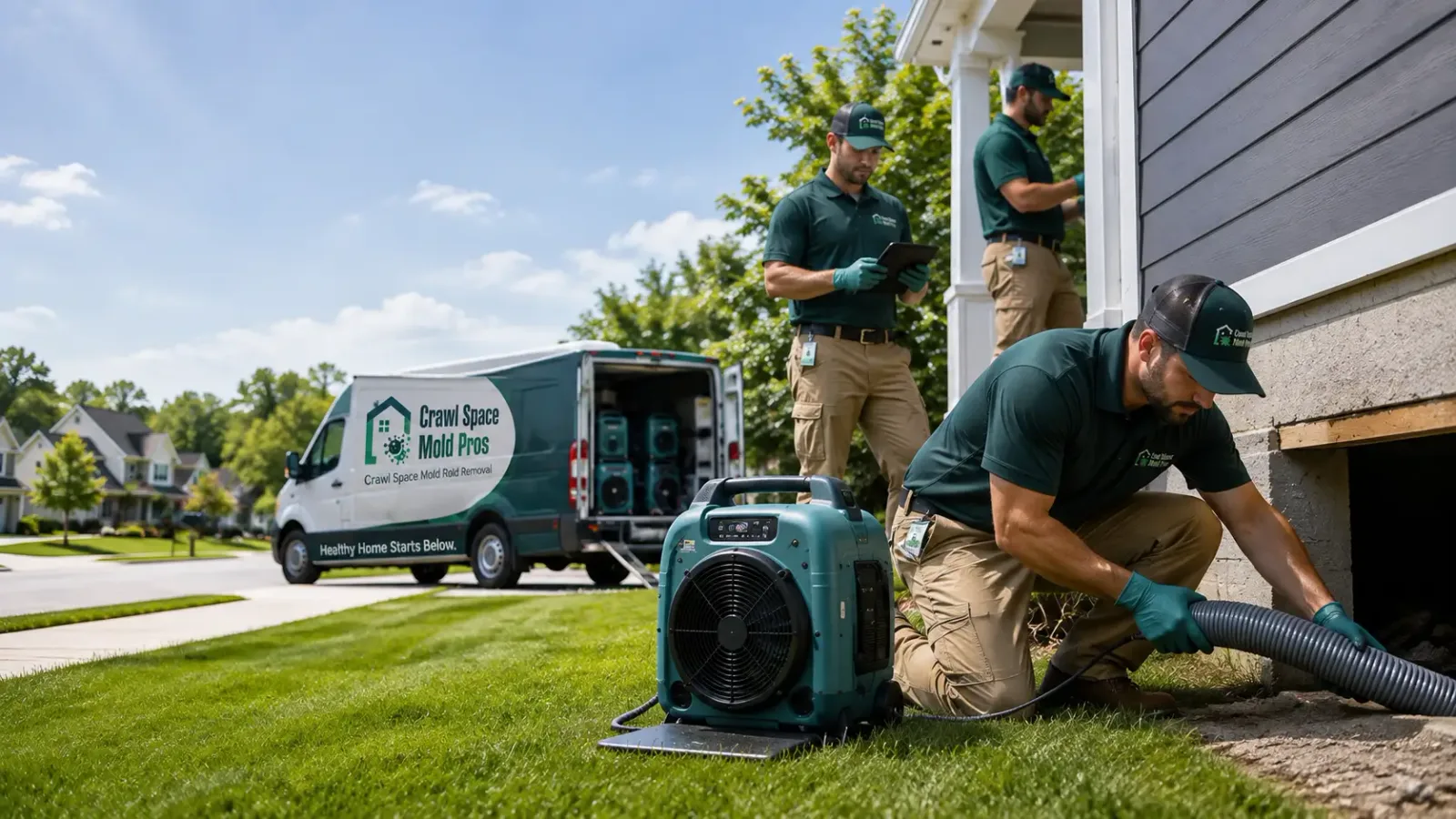 Crawl Space Mold Removal in League City, TX